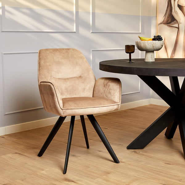Eetkamerstoel Nova - Velvet Beige