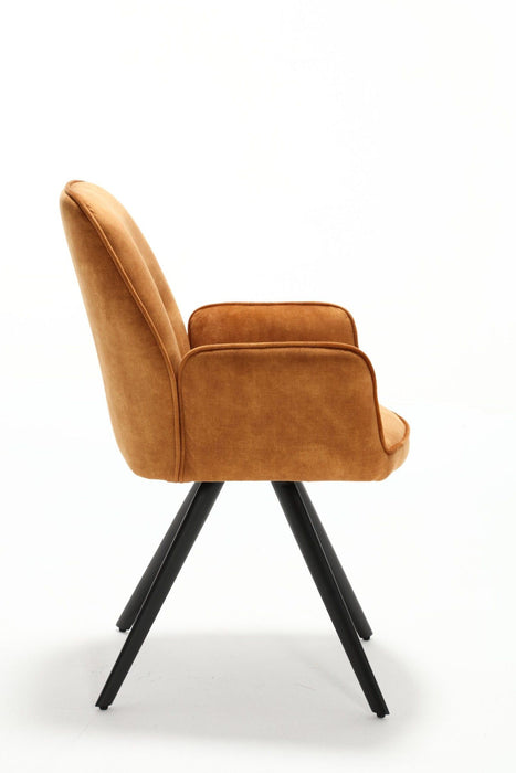 Eetkamerstoel Nova - Velvet Bruin