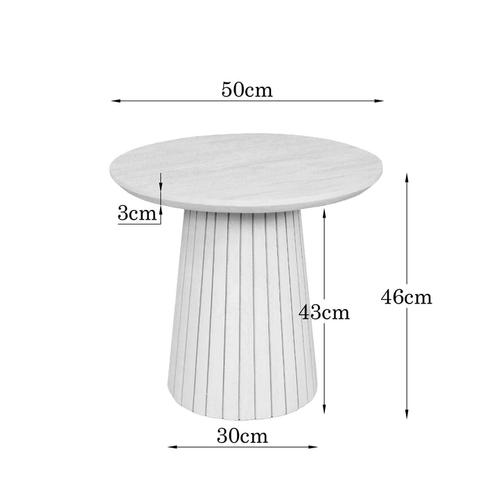 Salontafel Solana Rond | Bruin 50cm