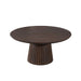Salontafel Rond Solana | Bruin 80cm