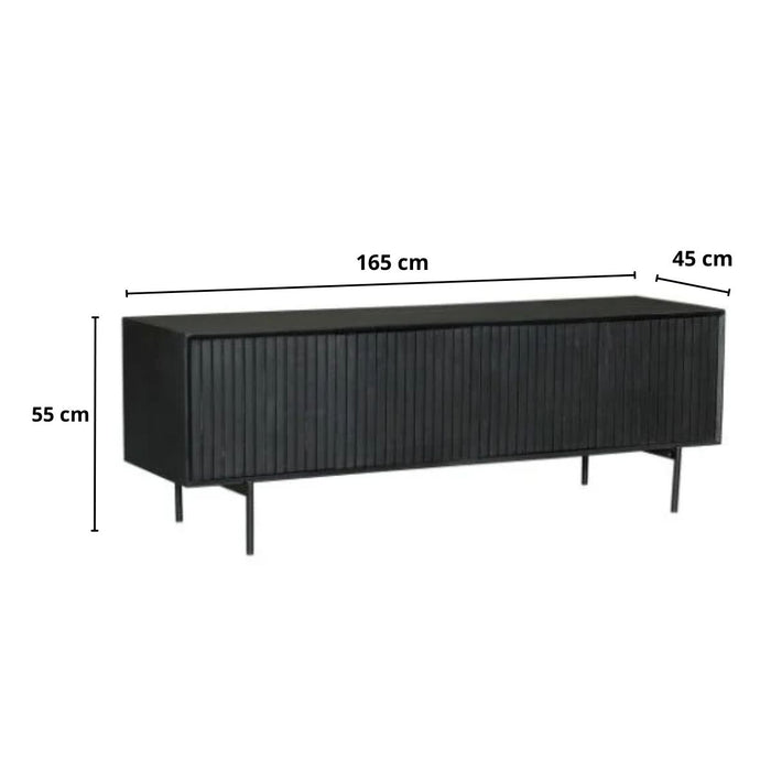 TV-Meubel Madison | Zwart 165cm