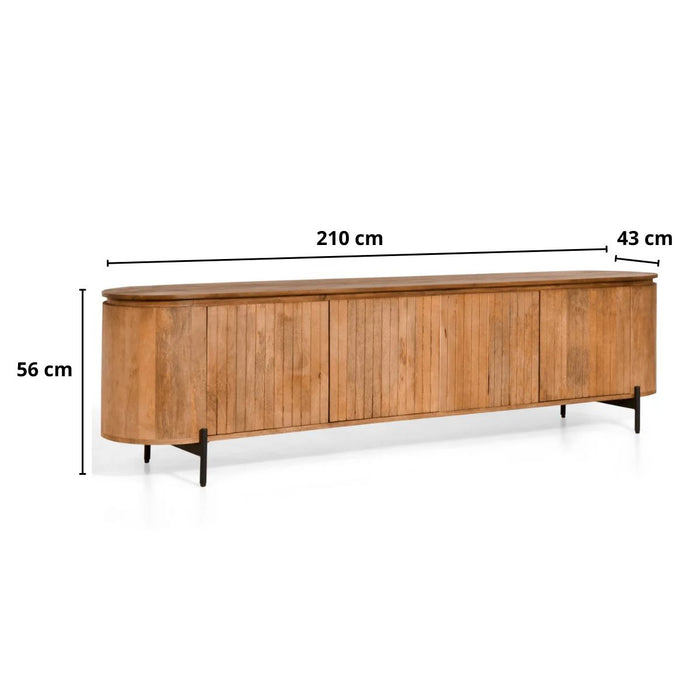 TV-Meubel Mokka | Lichtbruin 210cm
