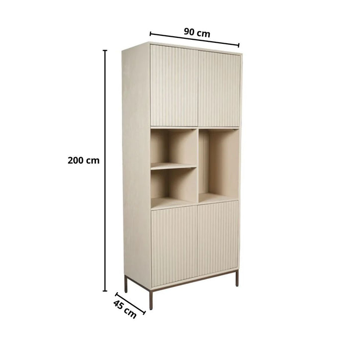Vakkenkast Madison | Sand 90cm