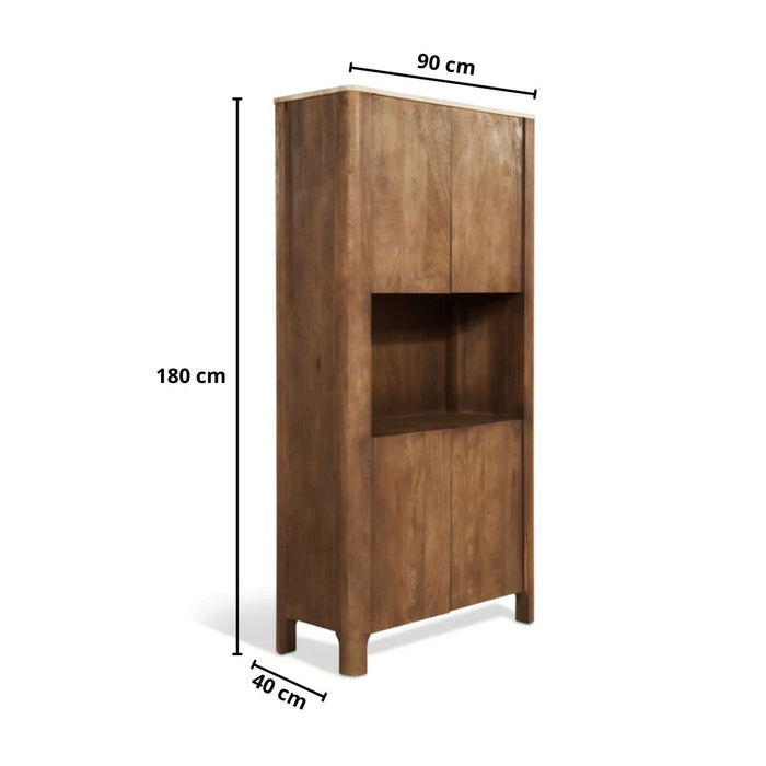 Wandkast Nova | Bruin Marmer 90cm