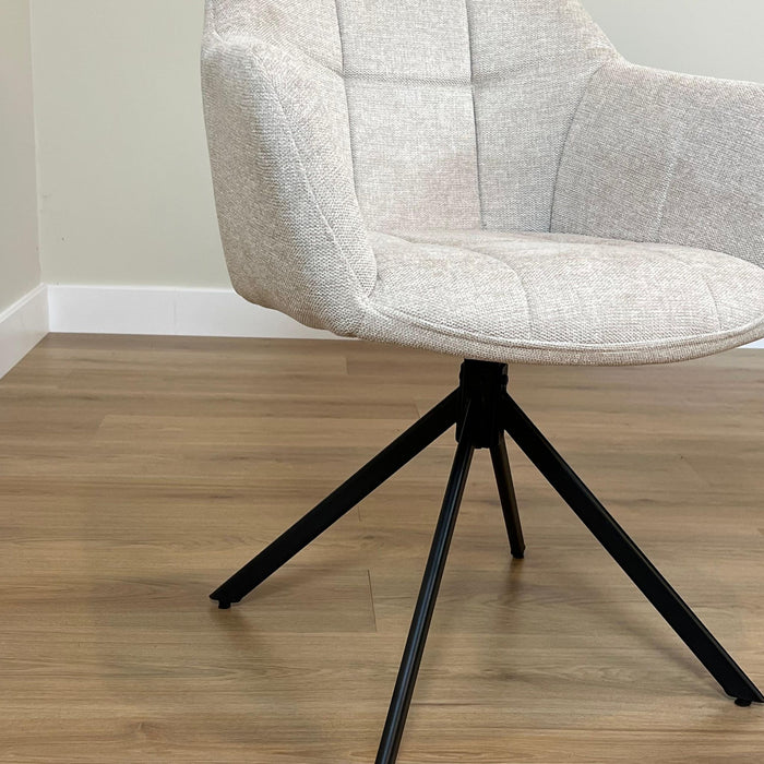 Eetkamerstoel Jesse – Linnen Beige