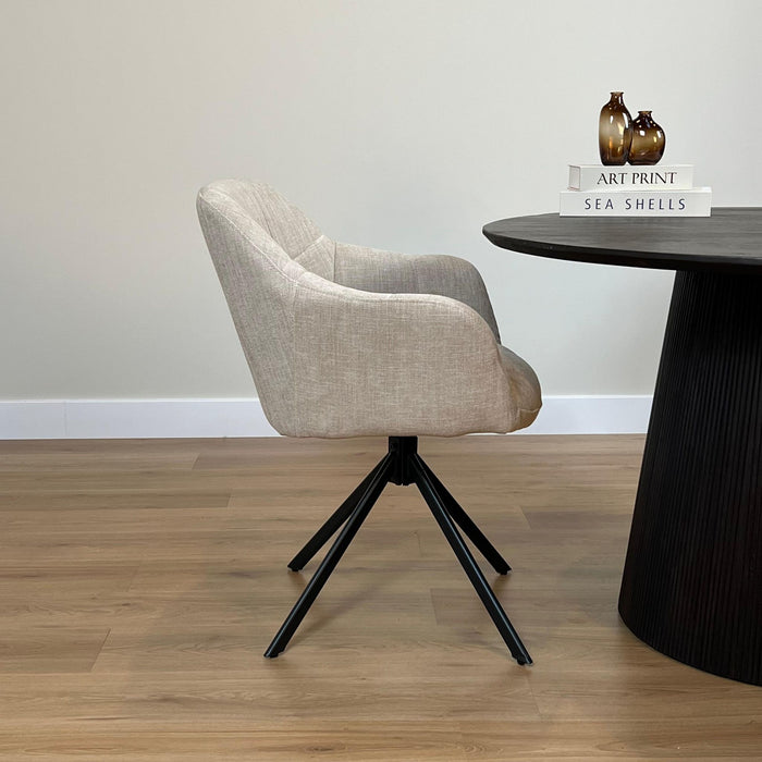 Eetkamerstoel Jesse – Stof Beige