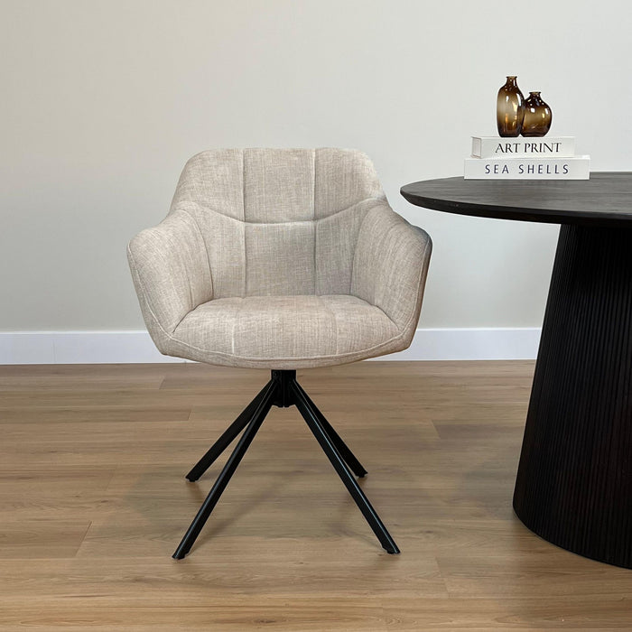 Eetkamerstoel Jesse – Stof Beige