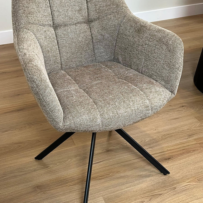 Eetkamerstoel Jesse – Linnen Taupe