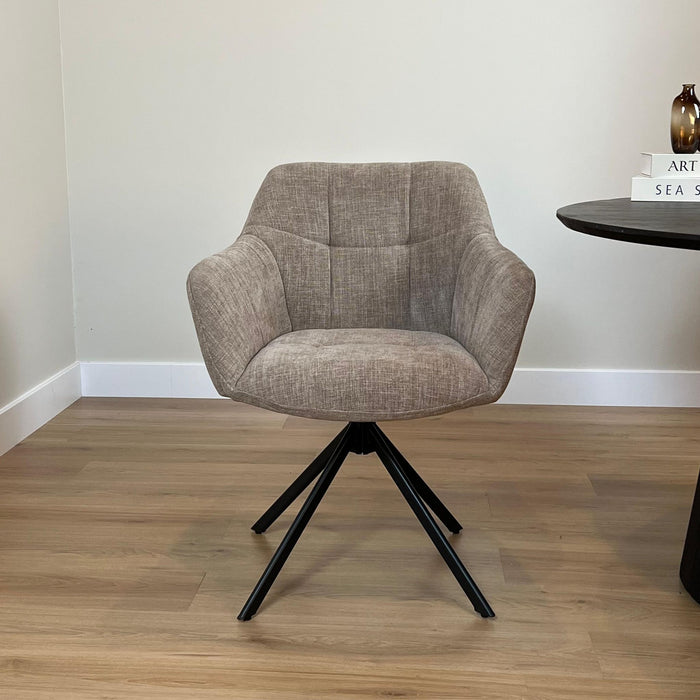 Eetkamerstoel Jesse – Stof Taupe