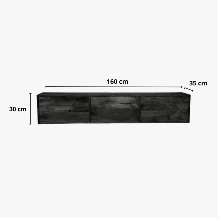 Zwevend TV-Meubel Vision | Black 160cm