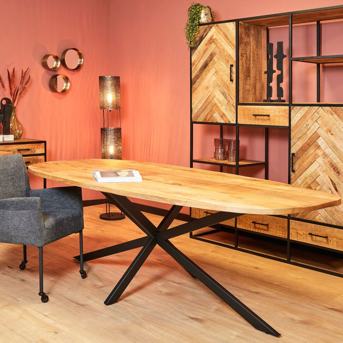 Eettafel Elegance Naturel - 200cm | Deens ovaal