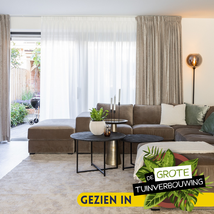 Salontafelset Arlington Rond | Zwart 70cm