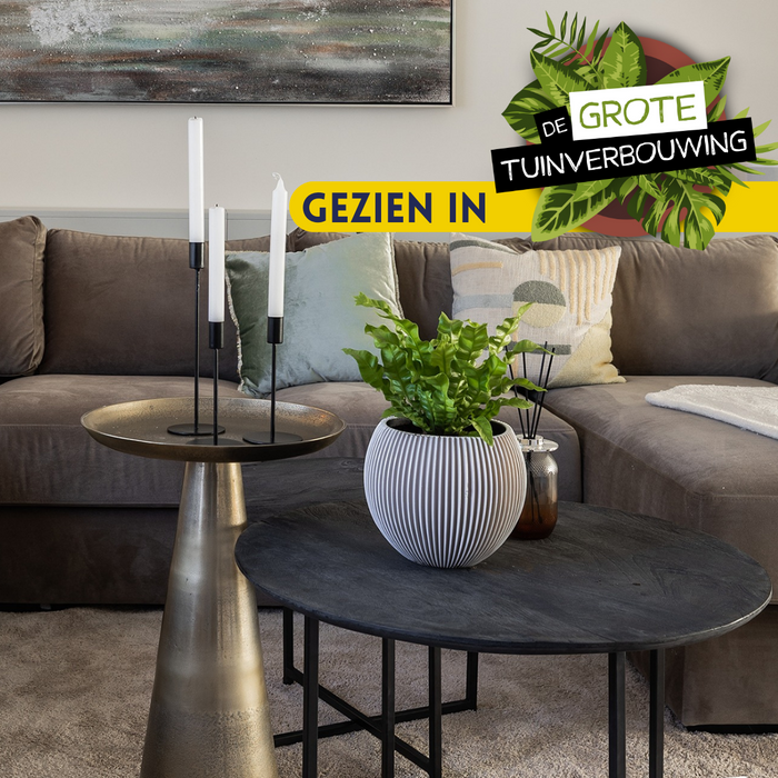 Salontafelset Arlington Rond | Zwart 70cm