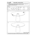Eetkamertafel Mylon | Crème wit 140cm