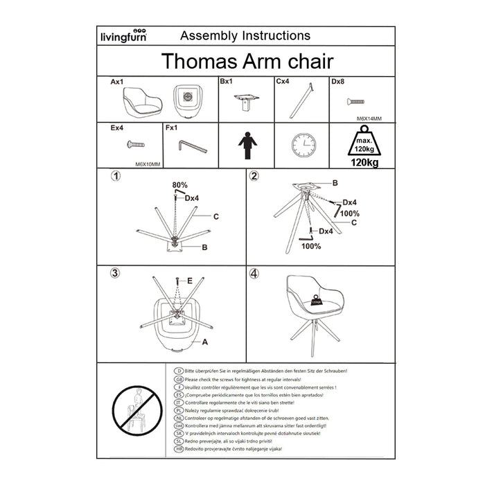 Eetkamerstoel Thomas Brique | Roze