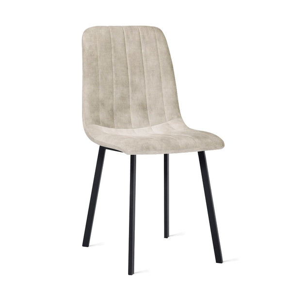Eetkamerstoel Minsk - Fluweel Velvet Taupe