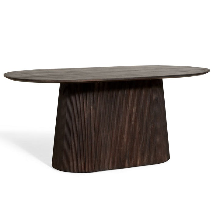 Eettafel Mokka Donkerbruin - 180cm | Ovaal