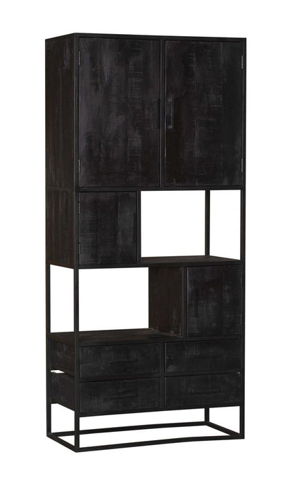 Vakkenkast Denver | Black90 cm