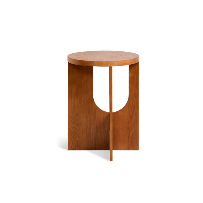 Bijzettafel Oscar | Walnoot Ø40cm