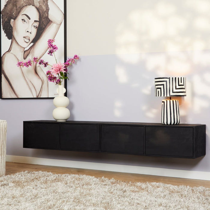 Zwevend TV-Meubel Vision | Black 200cm